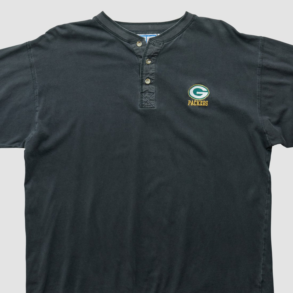 Green Bay Packers Logo 7 90s Long Sleeve T-shirt - Black Vintage - Fanatics