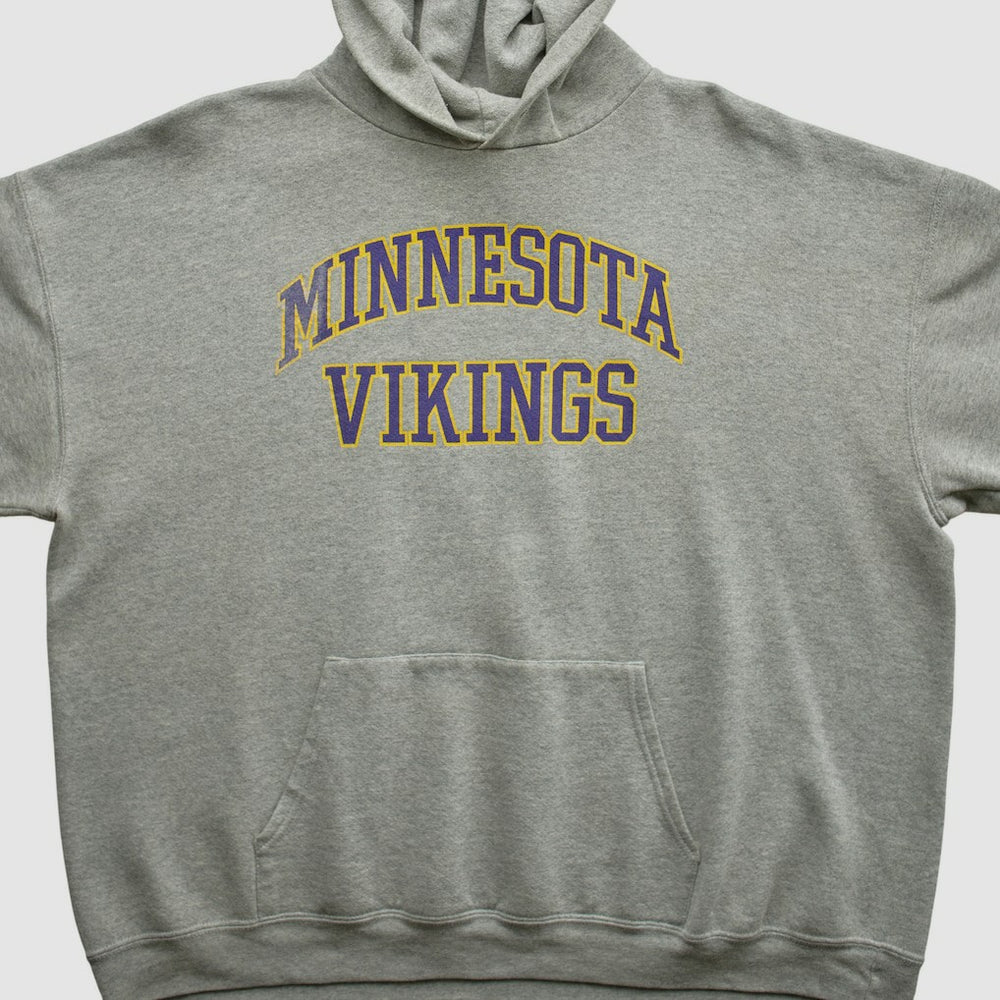 Minnesota Vikings NFL 2000s Hooded Pullover Sweatshirt - Heather Gray Vintage - Fanatics
