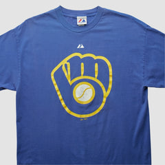 Milwaukee Brewers Majestic 2000s T-shirt for sale