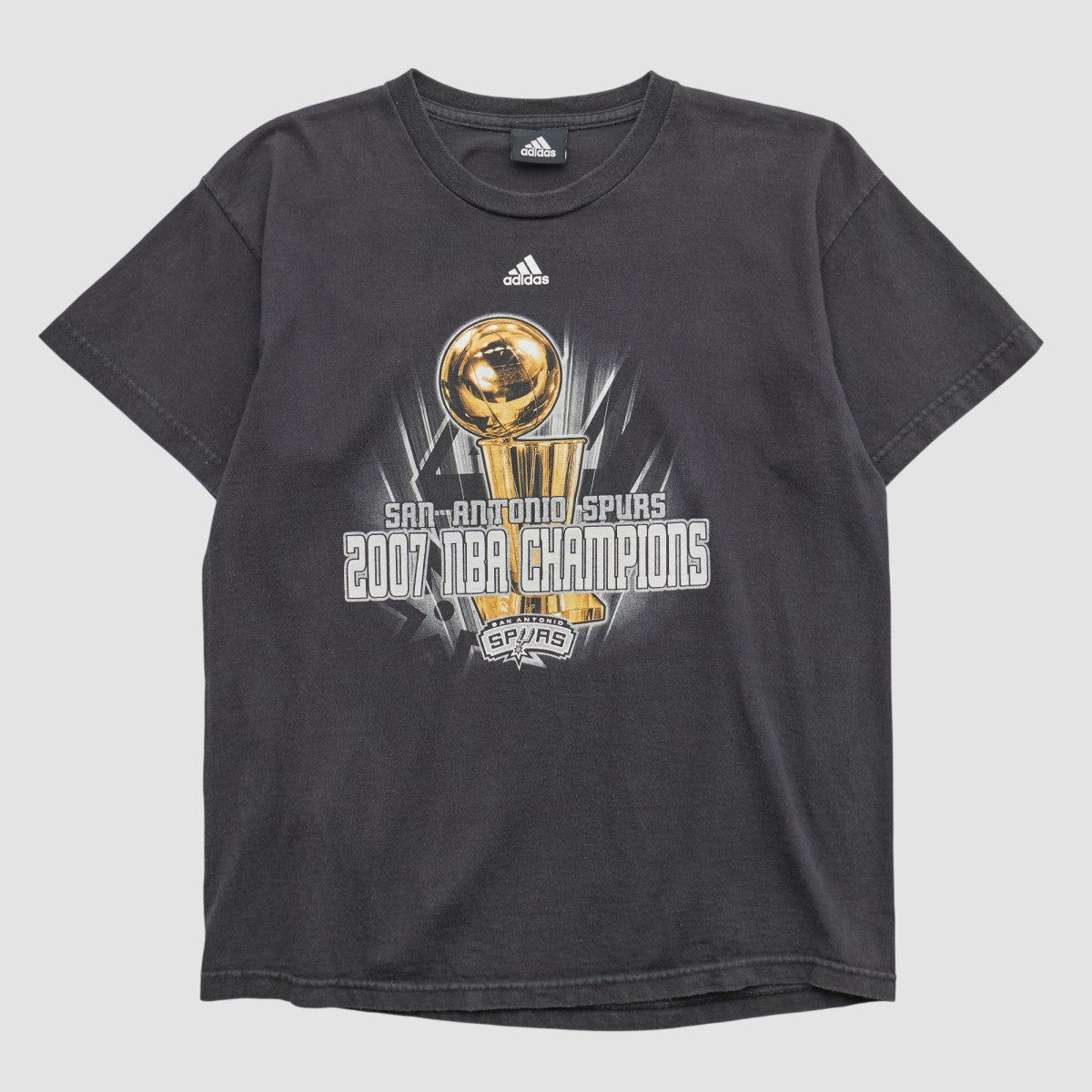 Adidas San Antonio Spurs 2007 T-shirt Black Vintage