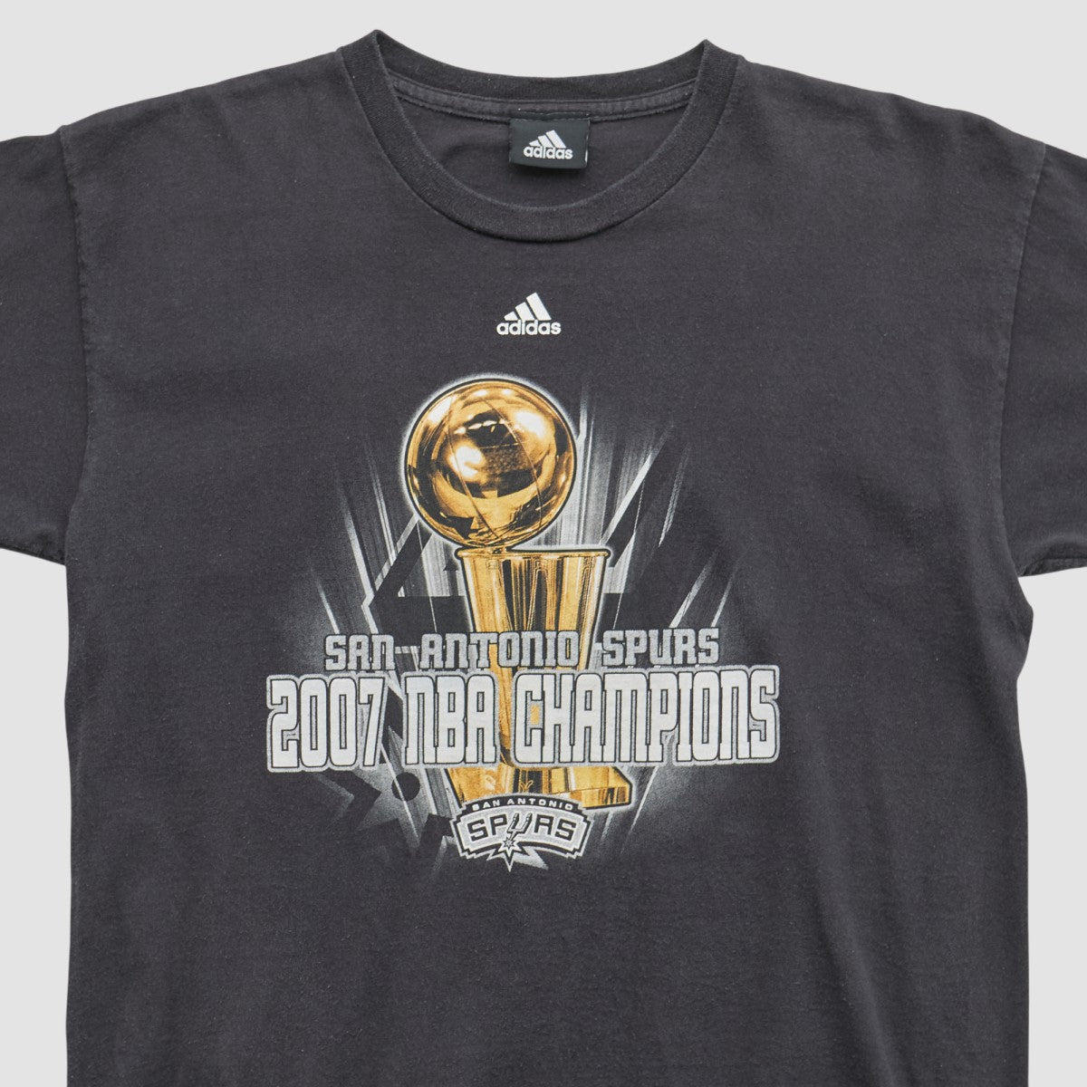 Adidas San Antonio Spurs 2007 T-shirt Black Vintage