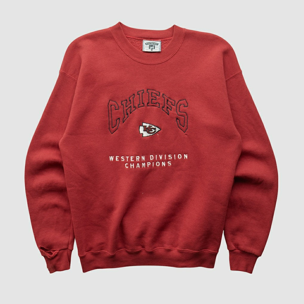 Kansas City Chiefs Lee Apparel 90s Pullover Sweatshirt - Red Vintage - Fanatics