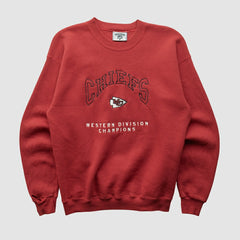 Kansas City Chiefs Lee Apparel 90s Pullover Sweatshirt - Red Vintage - Fanatics