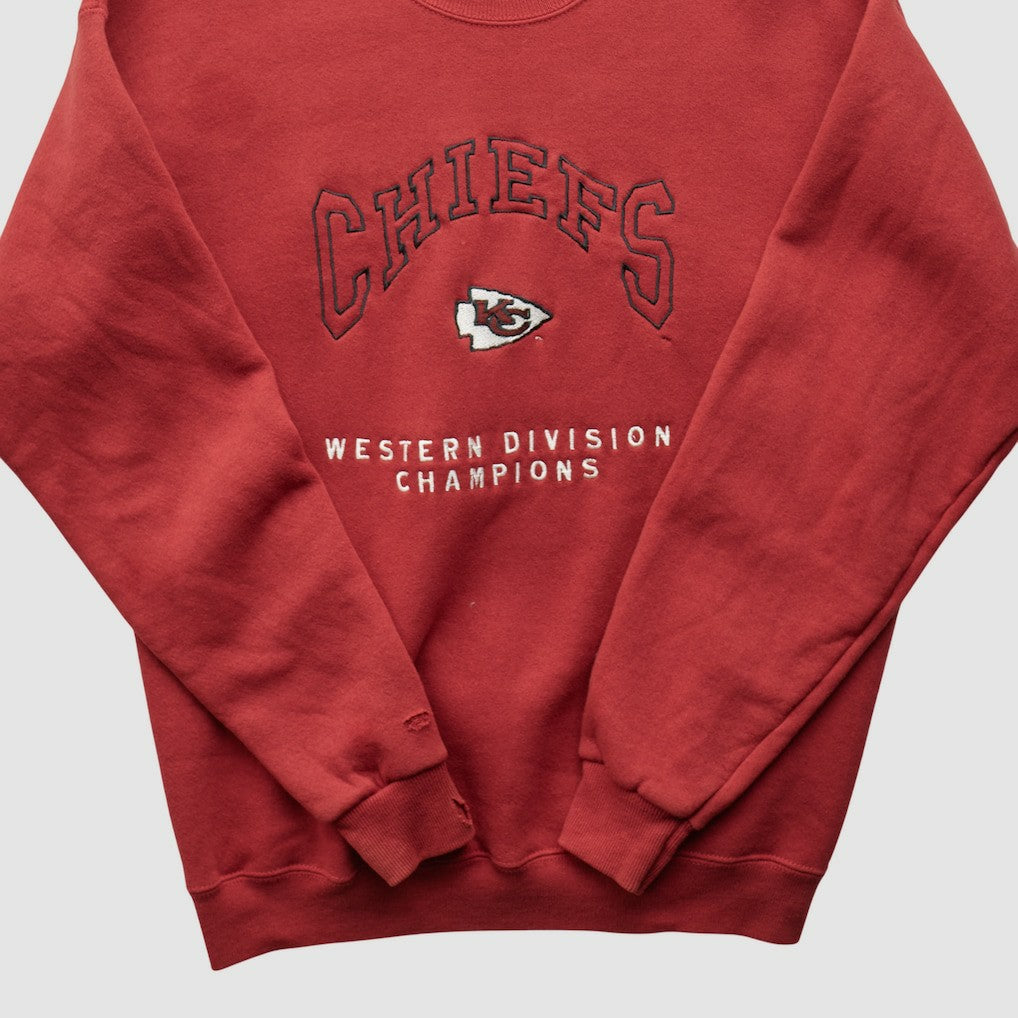 Kansas City Chiefs Lee Apparel 90s Pullover Sweatshirt - Red Vintage - Fanatics