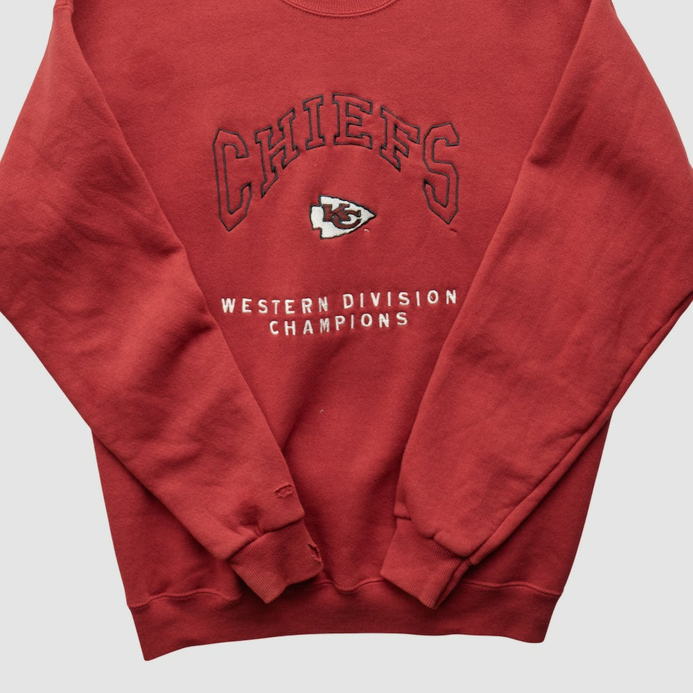 Kansas City Chiefs Lee Apparel 90s Pullover Sweatshirt - Red Vintage - Fanatics