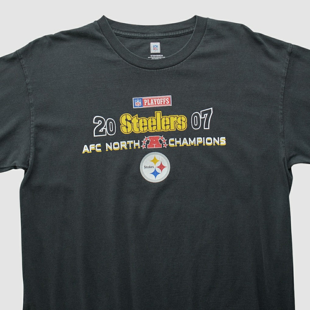 Pittsburgh Steelers NFL 2007 Long Sleeve T-shirt - Black Vintage - Fanatics