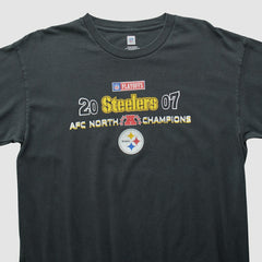 Pittsburgh Steelers NFL 2007 Long Sleeve T-shirt - Black Vintage - Fanatics