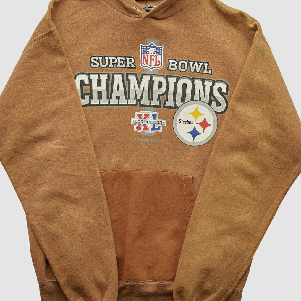 Super Bowl XL Reebok 2006 Hooded Pullover Sweatshirt - Clay Vintage - Fanatics