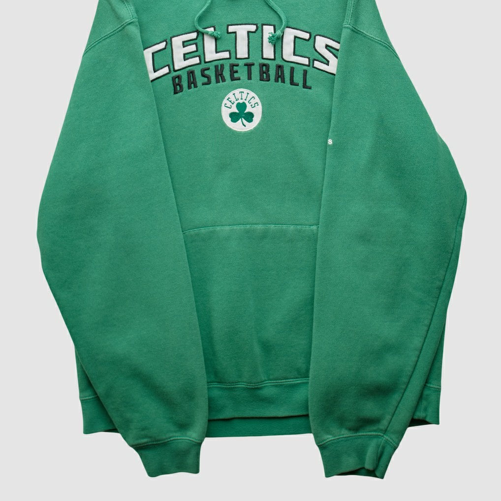 Adidas Boston Celtics 2010s Hooded Pullover Sweatshirt Green Vintage