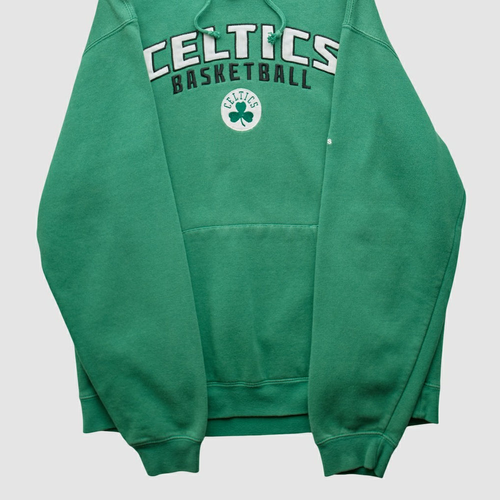 Adidas Boston Celtics 2010s Hooded Pullover Sweatshirt Green Vintage