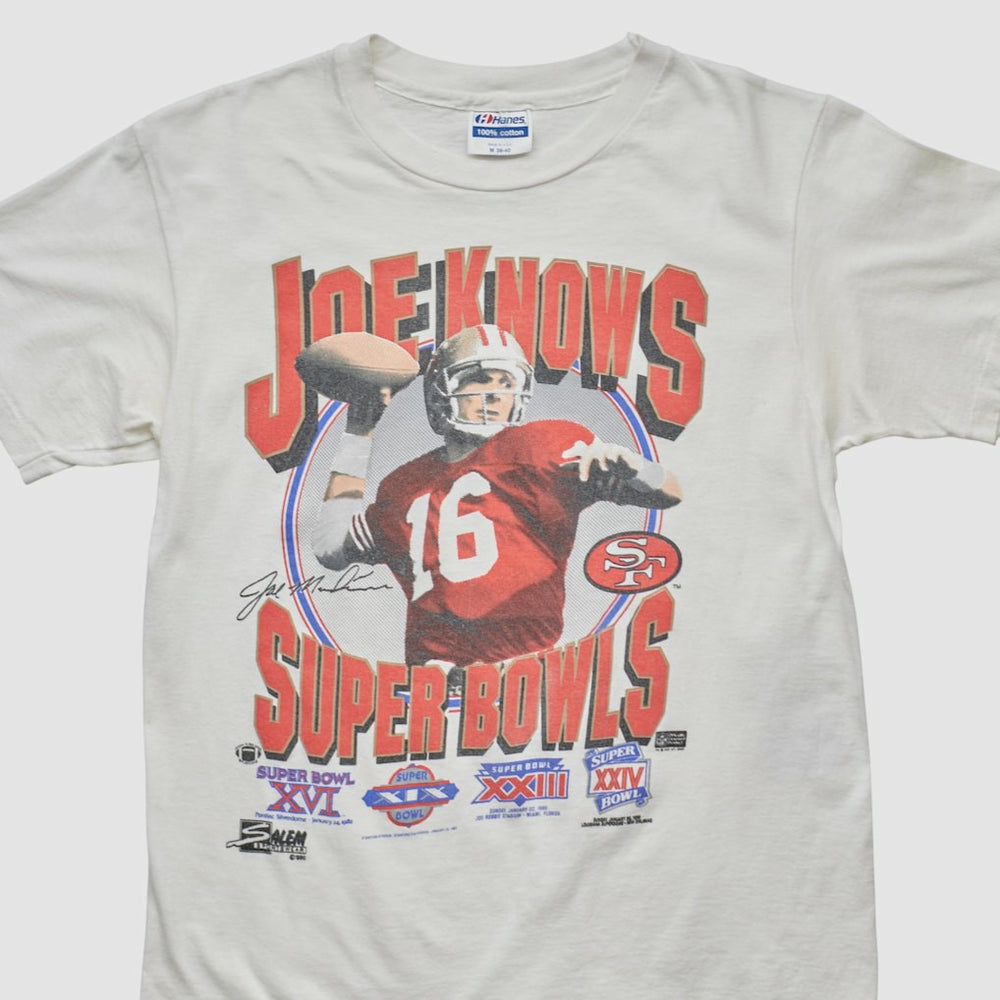 San Francisco 49ers Hanes 90s T-shirt - White Vintage - Fanatics