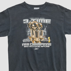 Vintage San Antonio Spurs Reebok 2005 T-shirt Black