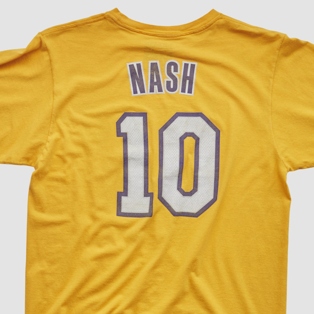 Adidas Los Angeles Lakers 2010s T-shirt Yellow Vintage