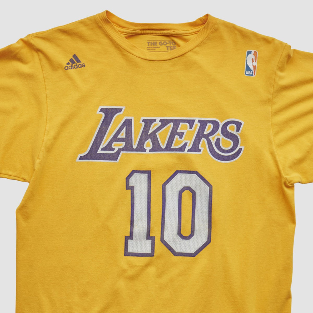 Adidas Los Angeles Lakers 2010s T-shirt Yellow Vintage