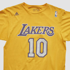Adidas Los Angeles Lakers 2010s T-shirt Yellow Vintage