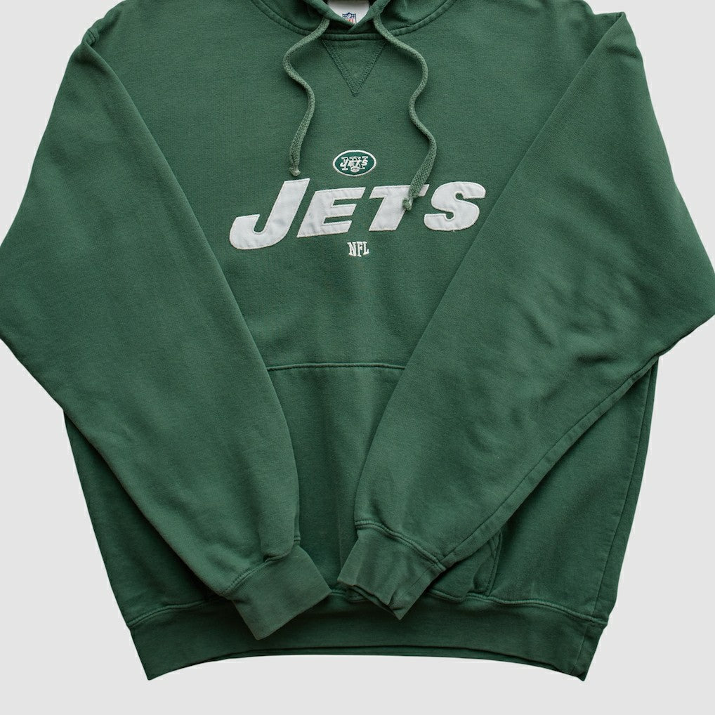 New York Jets NFL 2000s Hooded Pullover Sweatshirt - Green Vintage - Fanatics