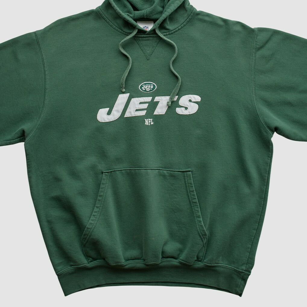 New York Jets NFL 2000s Hooded Pullover Sweatshirt - Green Vintage - Fanatics