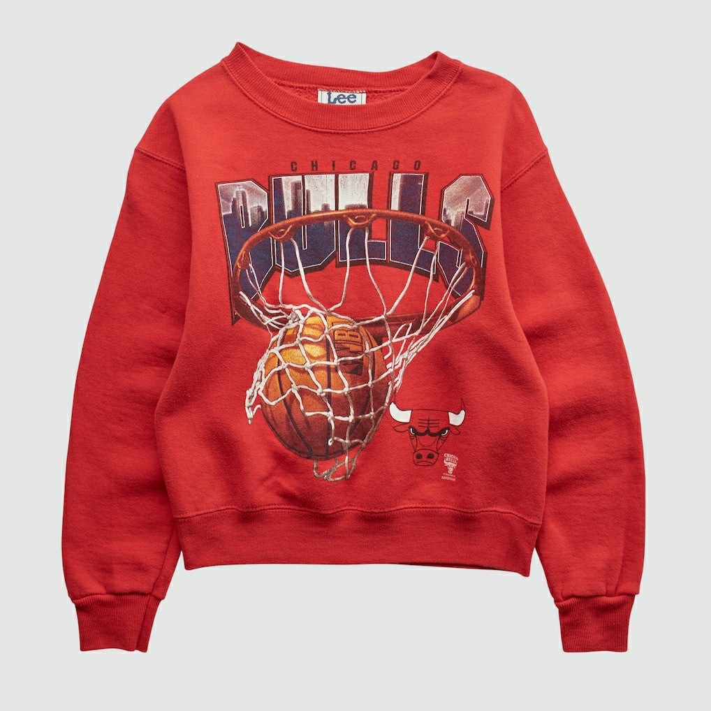 Vintage Chicago Bulls Lee Apparel 90s Pullover Sweatshirt Red