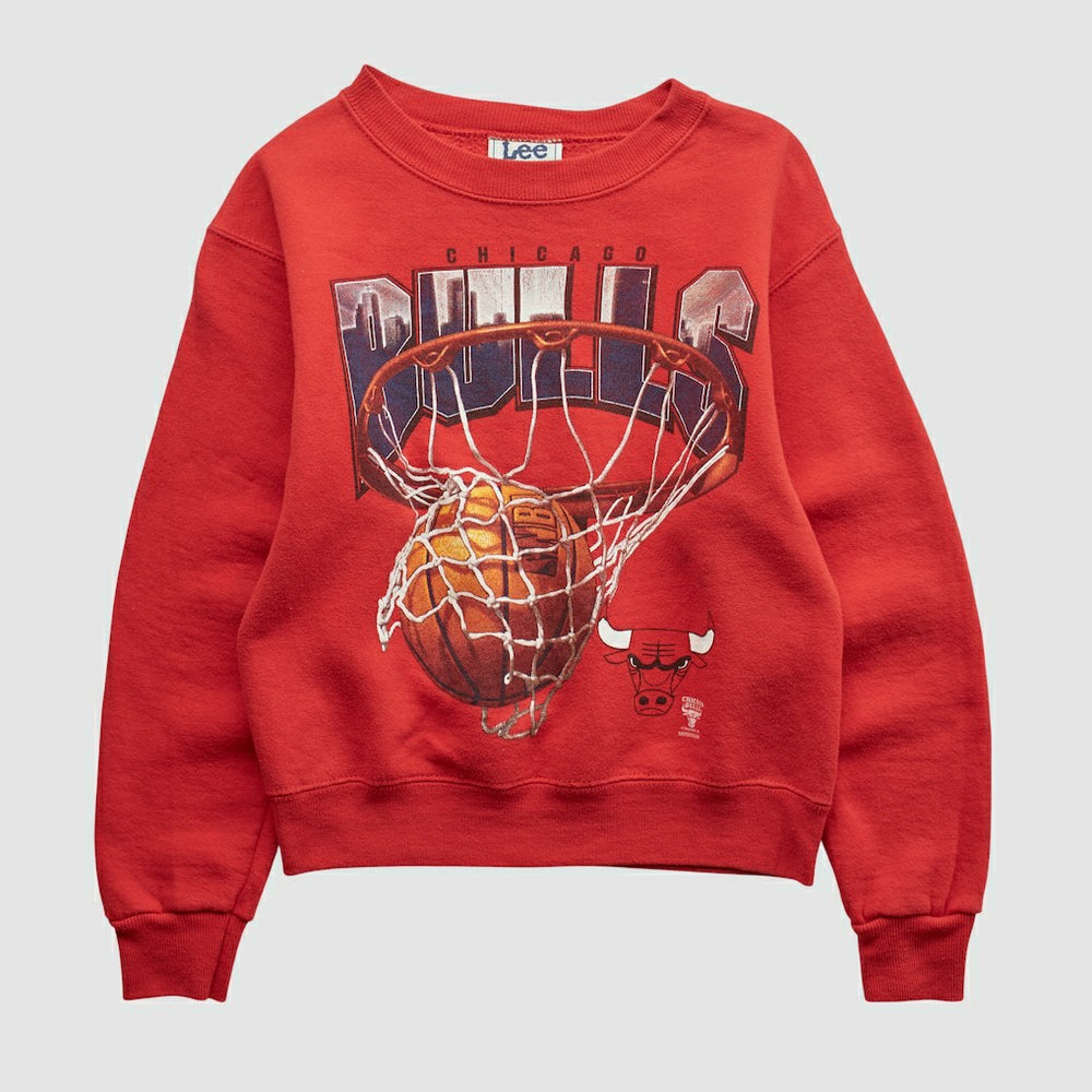 Vintage Chicago Bulls Lee Apparel 90s Pullover Sweatshirt Red