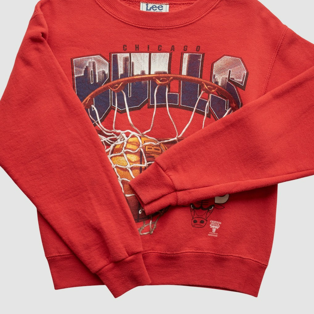 Vintage Chicago Bulls Lee Apparel 90s Pullover Sweatshirt Red