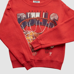Vintage Chicago Bulls Lee Apparel 90s Pullover Sweatshirt Red