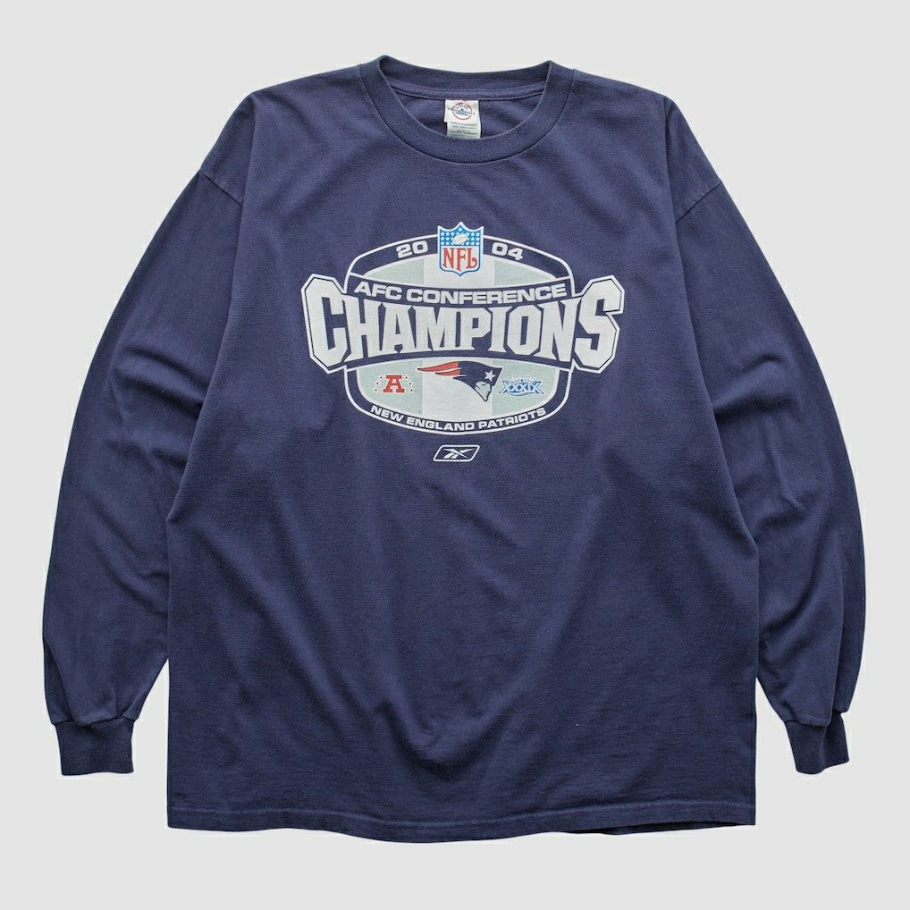New England Patriots Delta 2004 Long Sleeve T-shirt - Navy Vintage - Fanatics