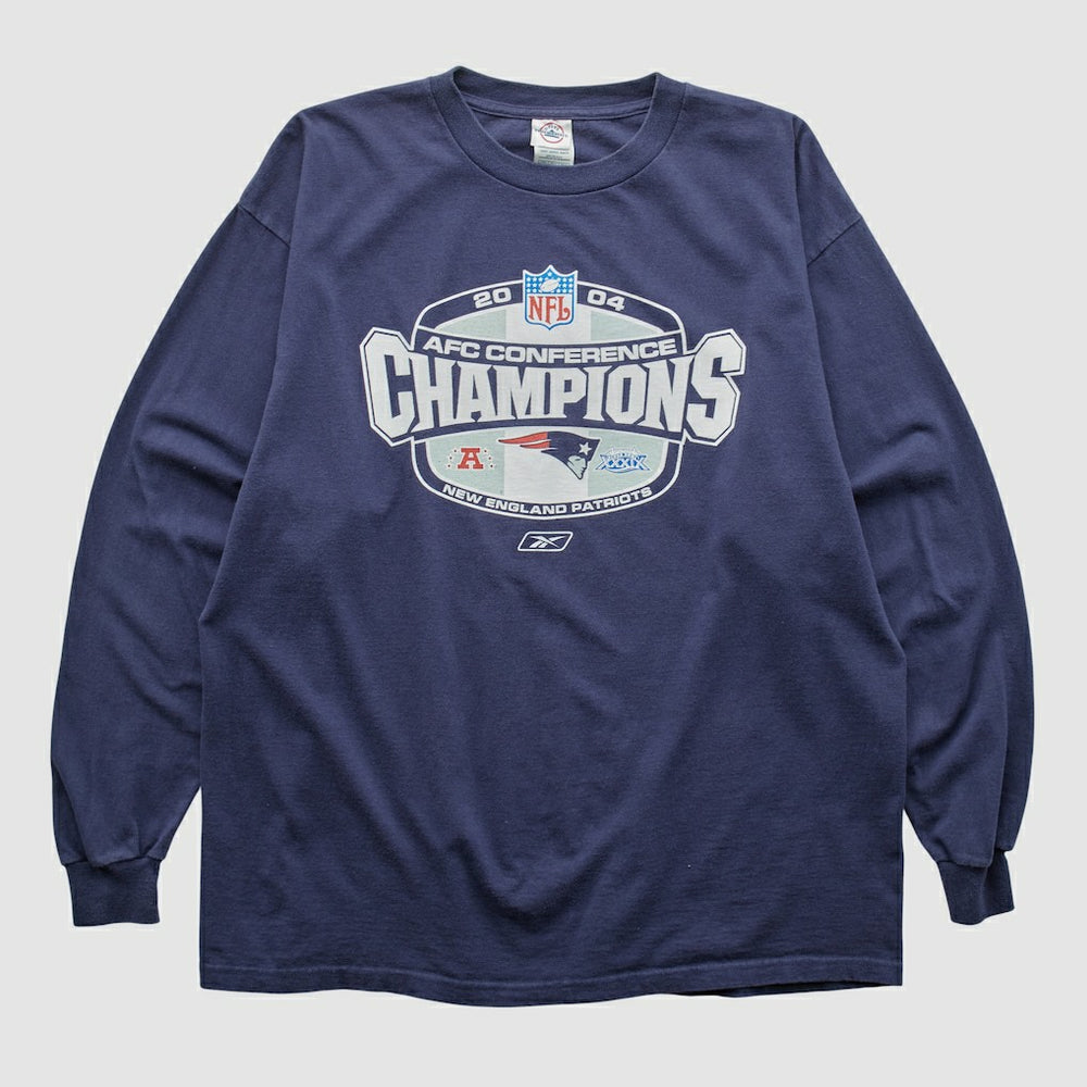 New England Patriots Delta 2004 Long Sleeve T-shirt - Navy Vintage - Fanatics