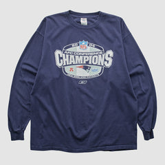 New England Patriots Delta 2004 Long Sleeve T-shirt - Navy Vintage - Fanatics