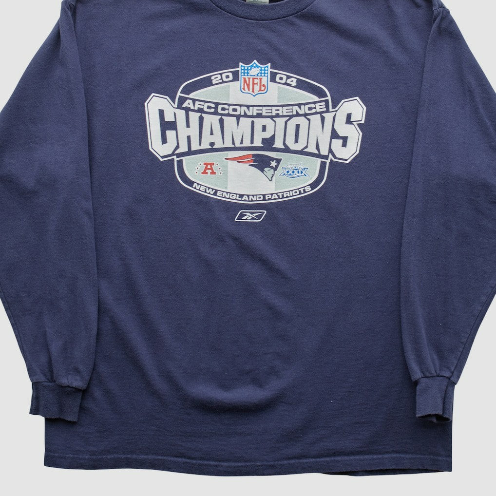 New England Patriots Delta 2004 Long Sleeve T-shirt - Navy Vintage - Fanatics