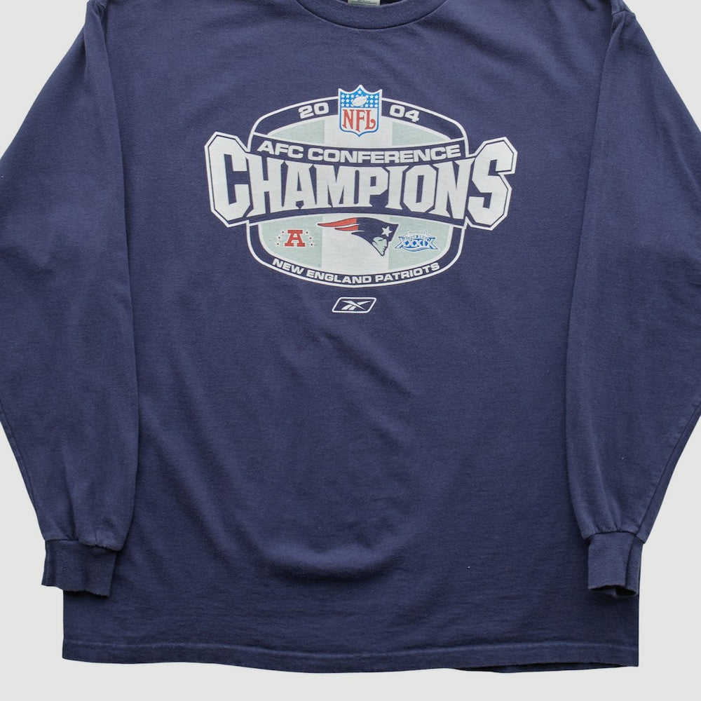 New England Patriots Delta 2004 Long Sleeve T-shirt - Navy Vintage - Fanatics