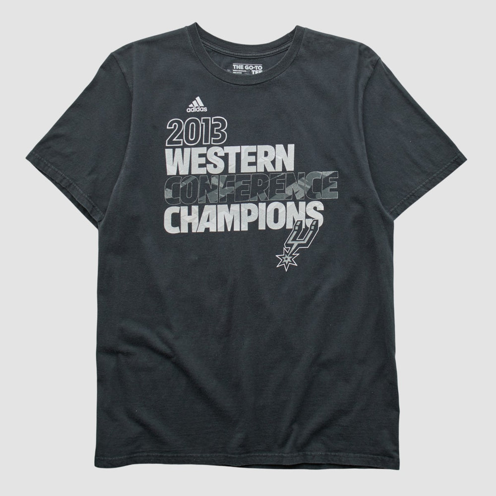 Adidas San Antonio Spurs 2013 T-shirt Black Vintage