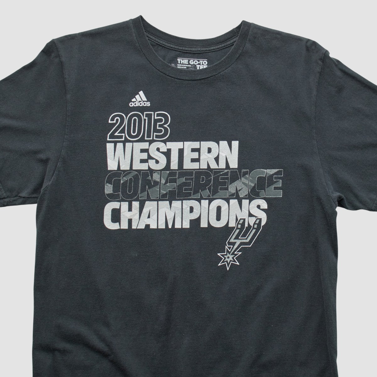 Adidas San Antonio Spurs 2013 T-shirt Black Vintage