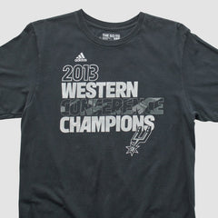 Adidas San Antonio Spurs 2013 T-shirt Black Vintage
