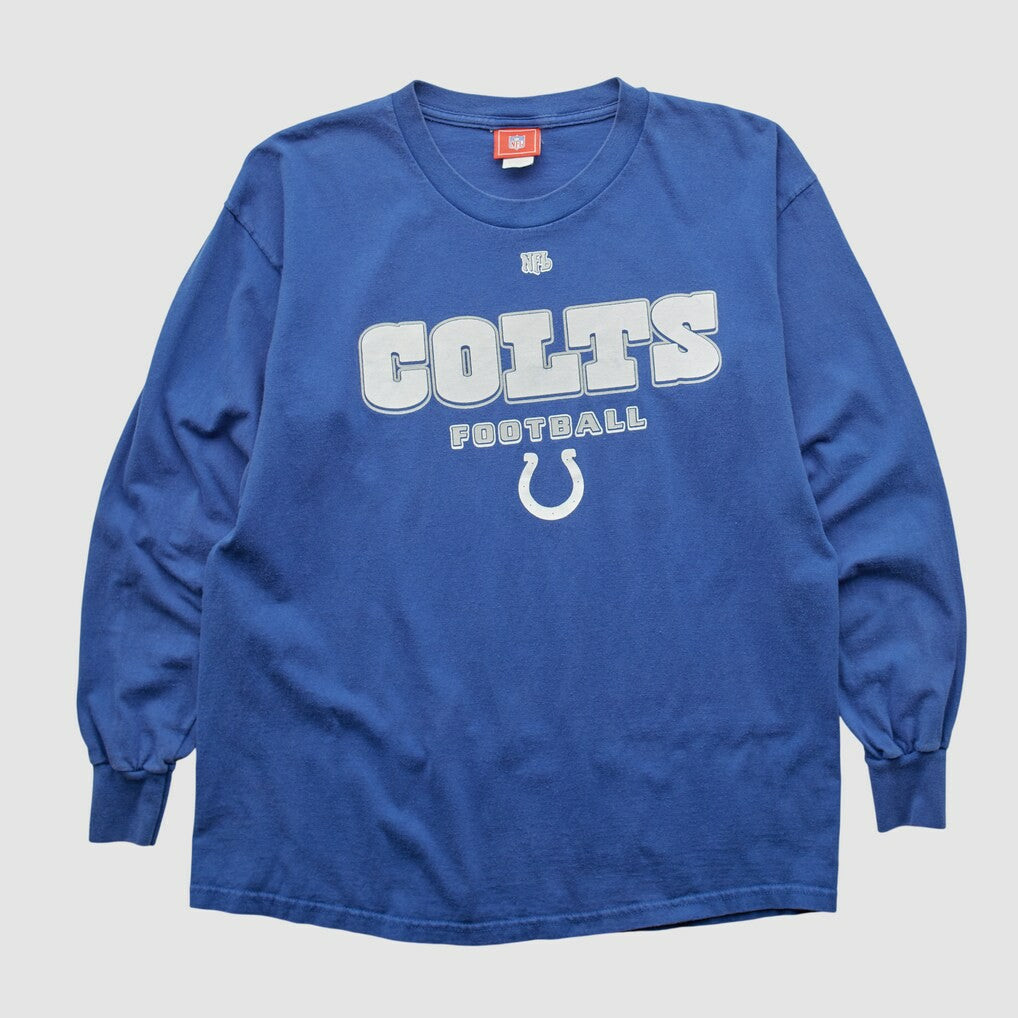 Indianapolis Colts NFL 2000s Long Sleeve T-shirt - Blue Vintage - Fanatics