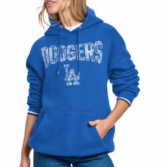 Los Angeles Dodgers Starter Women's Lace Team Lockup Fleece Hoodie Online