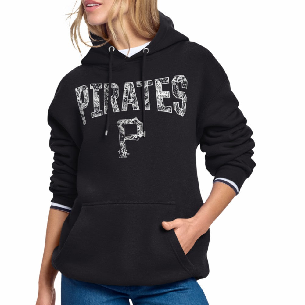 Pittsburgh Pirates Starter Women's Lace Team Lockup Fleece Hoodie Discount