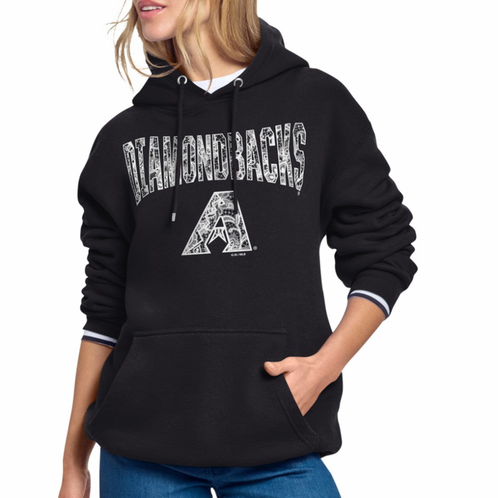 Arizona Diamondbacks Starter Women's Lace Team Lockup Fleece Hoodie Near Me