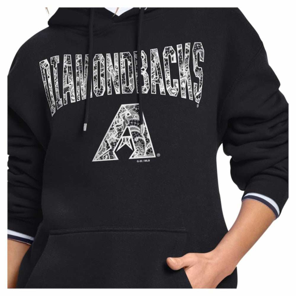 Arizona Diamondbacks Starter Women's Lace Team Lockup Fleece Hoodie Near Me