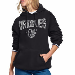 Baltimore Orioles Starter Women's Lace Team Lockup Fleece Hoodie for sale