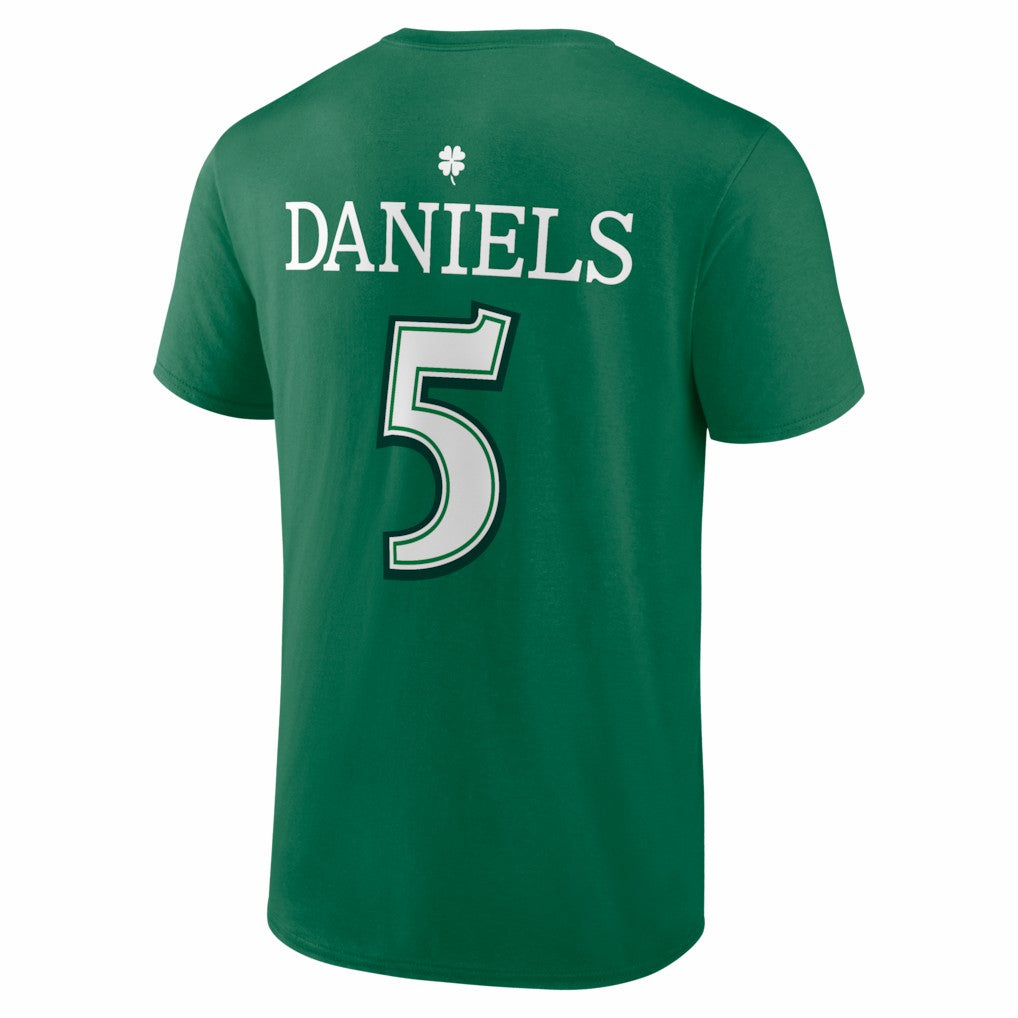 Jayden Daniels Washington Commanders St. Patrick's Day Icon Name & Number T-Shirt - Green - NFL
