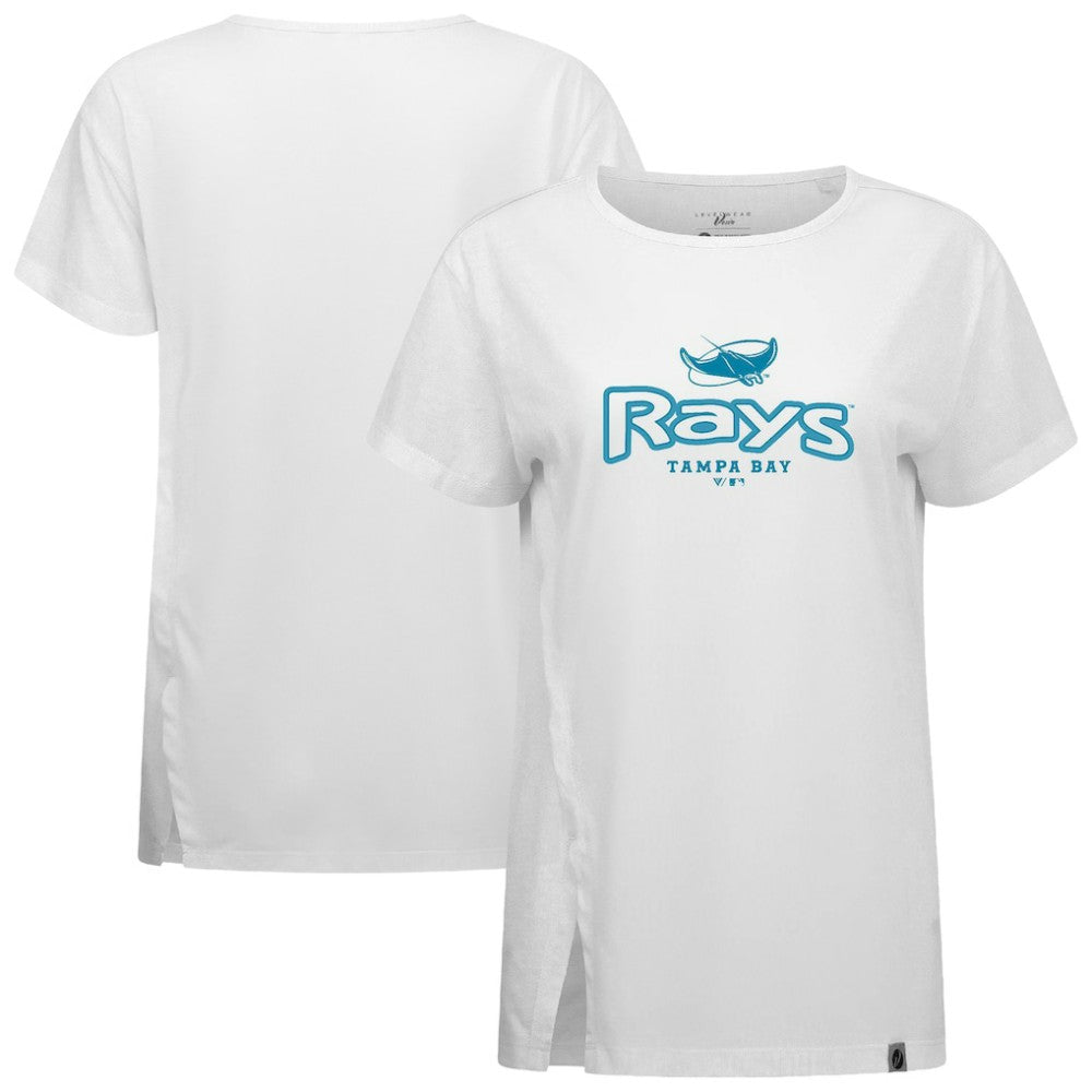 Tampa Bay Rays Levelwear Women's Blue Haven Influx Cornerstone T-Shirt Outlet