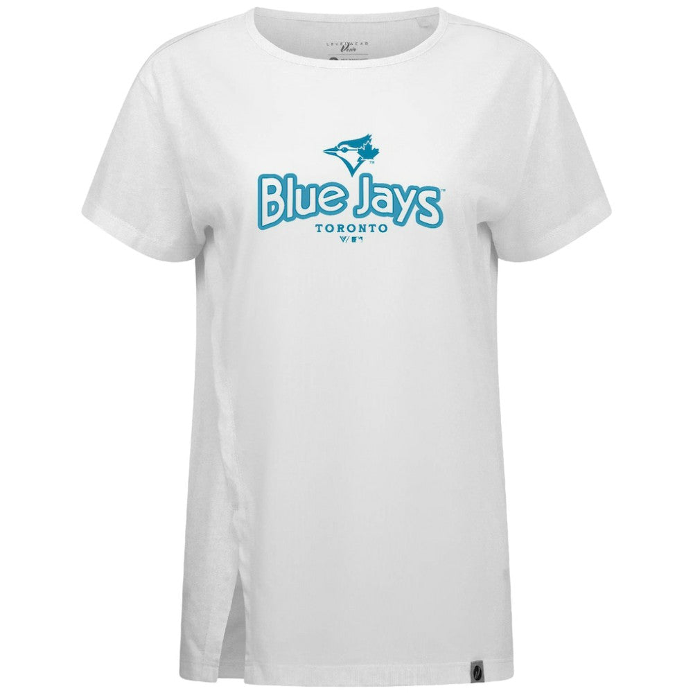 Toronto Blue Jays Levelwear Women's Blue Haven Influx Cornerstone T-Shirt Sale