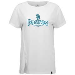 San Diego Padres Levelwear Women's Blue Haven Influx Cornerstone T-Shirt Sale