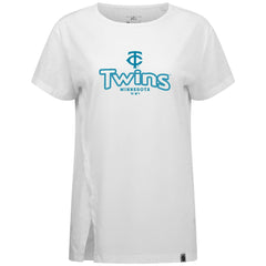 Minnesota Twins Levelwear Women's Blue Haven Influx Cornerstone T-Shirt for sale
