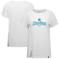 Miami Marlins Levelwear Women's Blue Haven Influx Cornerstone T-Shirt Outlet