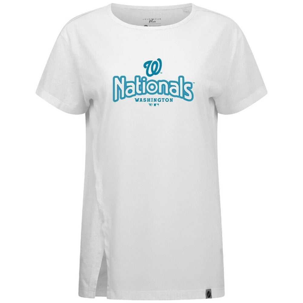 Washington Nationals Levelwear Women's Blue Haven Influx Cornerstone T-Shirt Online