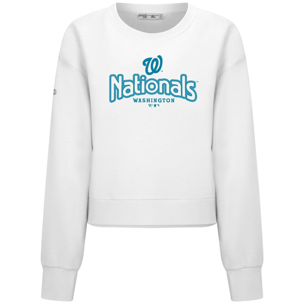 Washington Nationals Levelwear Women's Judd Cornerstone Cropped Sweatshirt Near Me