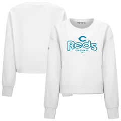 Cincinnati Reds Levelwear Women's Judd Cornerstone Cropped Sweatshirt for sale