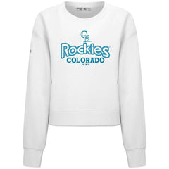 Colorado Rockies Levelwear Women's Judd Cornerstone Cropped Sweatshirt Online