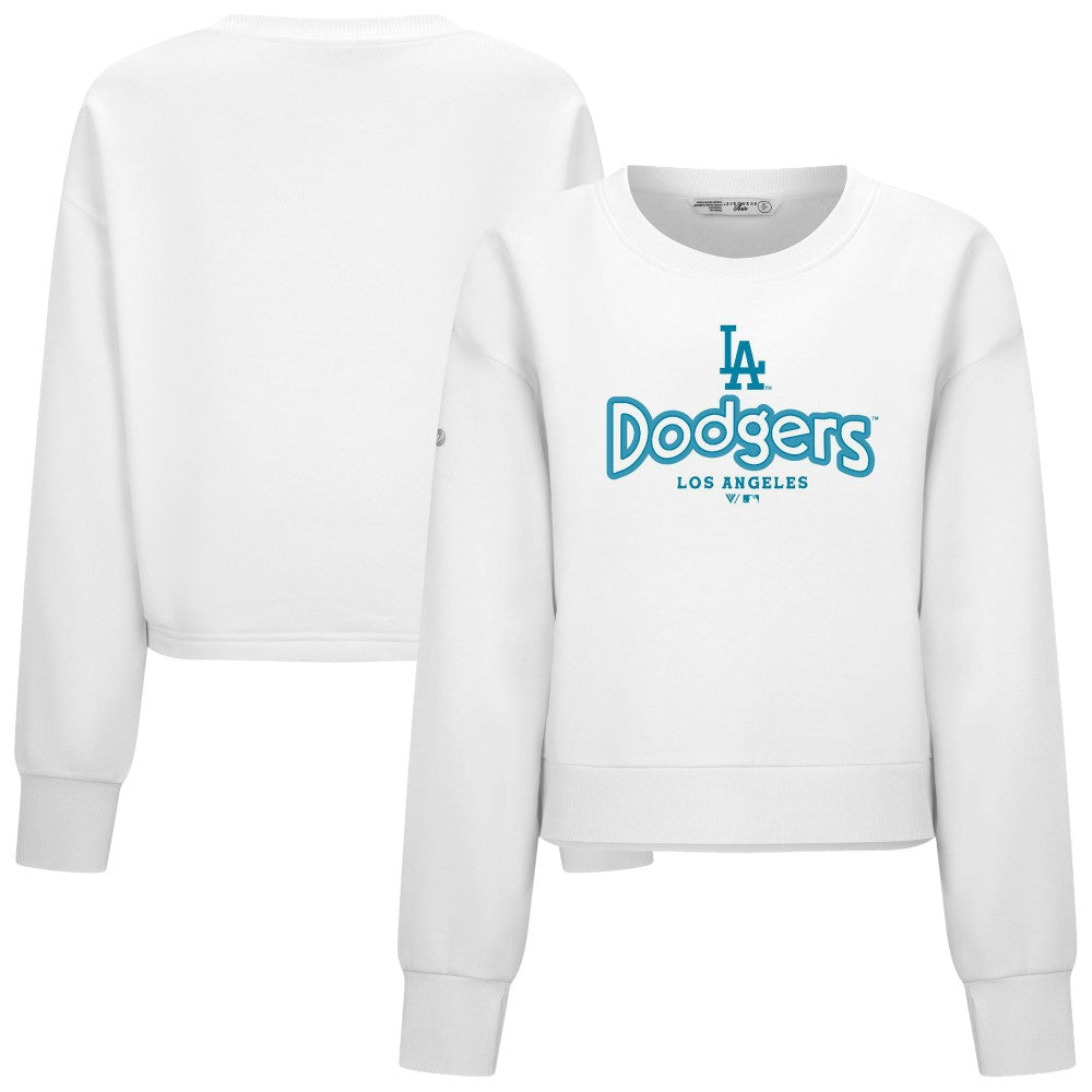 Los Angeles Dodgers Levelwear Women's Judd Cornerstone Cropped Sweatshirt Online